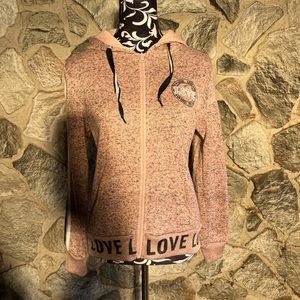 New Look Love Zip Up Hoodies Jacket M